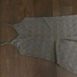 🤍🖤Art Class- Checkered Romper🖤🤍